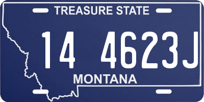 MT license plate 144623J
