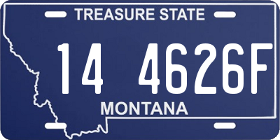 MT license plate 144626F