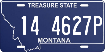 MT license plate 144627P