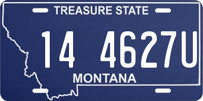 MT license plate 144627U