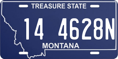 MT license plate 144628N
