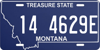 MT license plate 144629E