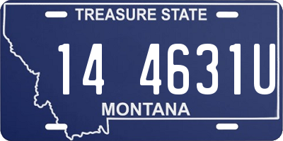 MT license plate 144631U