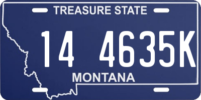 MT license plate 144635K