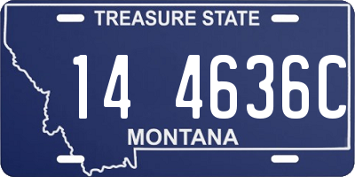MT license plate 144636C