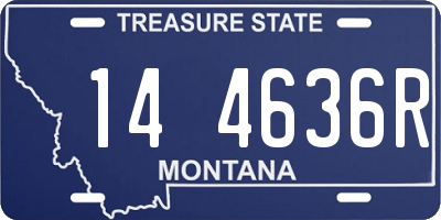 MT license plate 144636R