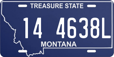 MT license plate 144638L
