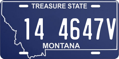 MT license plate 144647V