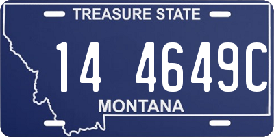 MT license plate 144649C