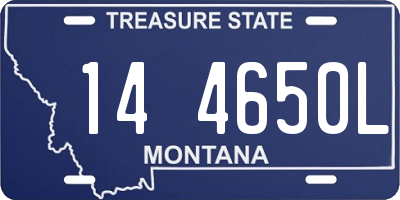 MT license plate 144650L