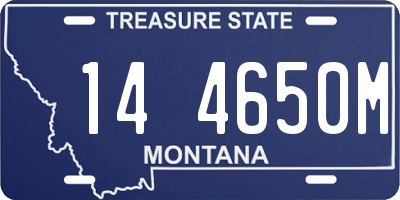 MT license plate 144650M