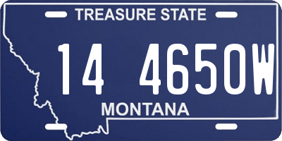 MT license plate 144650W