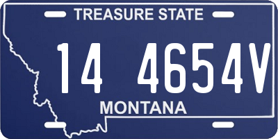 MT license plate 144654V