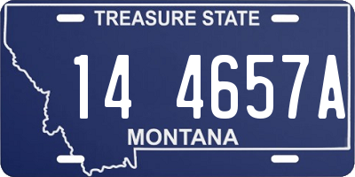 MT license plate 144657A