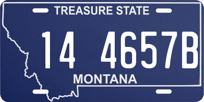 MT license plate 144657B