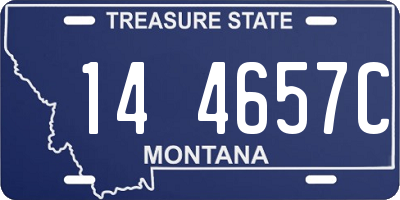 MT license plate 144657C