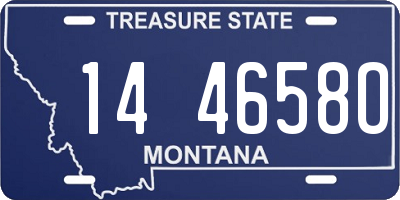 MT license plate 144658O
