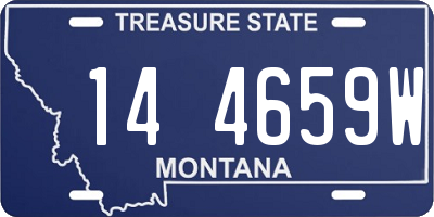 MT license plate 144659W
