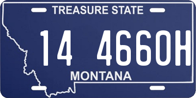 MT license plate 144660H