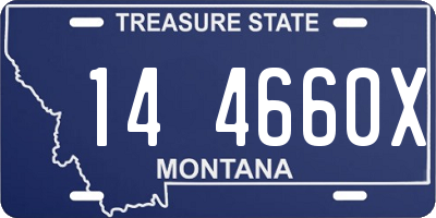 MT license plate 144660X