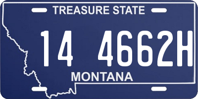 MT license plate 144662H