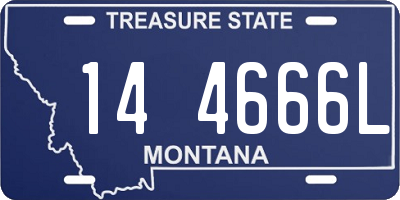 MT license plate 144666L