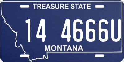 MT license plate 144666U