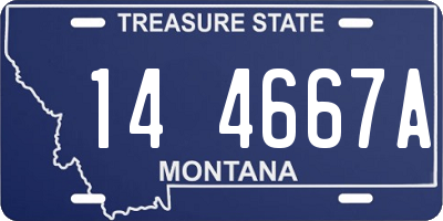 MT license plate 144667A