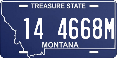MT license plate 144668M