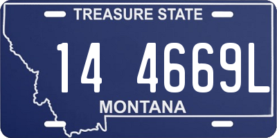 MT license plate 144669L