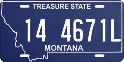MT license plate 144671L