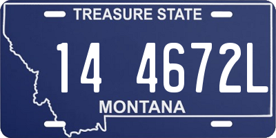 MT license plate 144672L