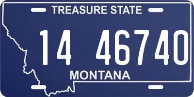 MT license plate 144674O