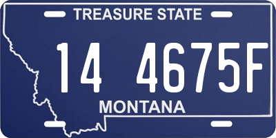 MT license plate 144675F