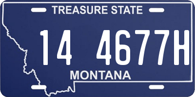 MT license plate 144677H