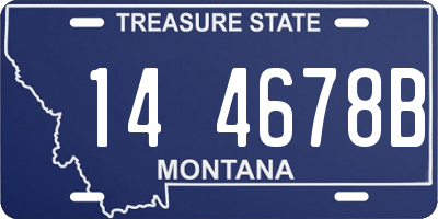 MT license plate 144678B