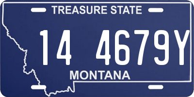 MT license plate 144679Y