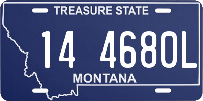 MT license plate 144680L
