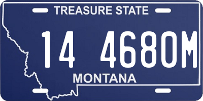 MT license plate 144680M