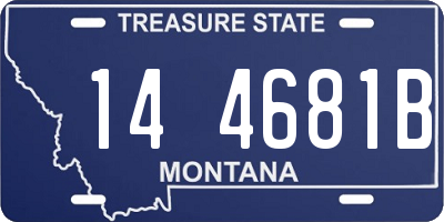 MT license plate 144681B