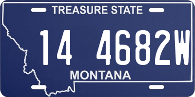 MT license plate 144682W