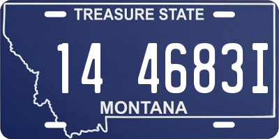 MT license plate 144683I