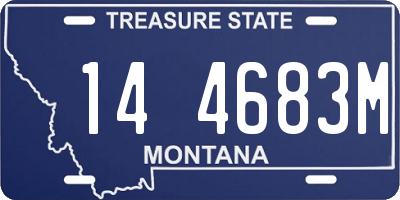 MT license plate 144683M