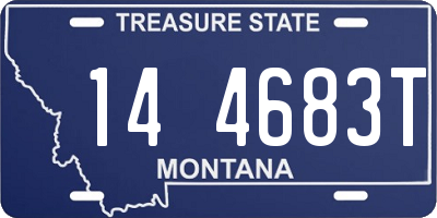MT license plate 144683T