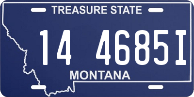 MT license plate 144685I