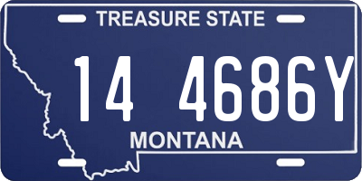 MT license plate 144686Y