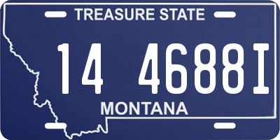 MT license plate 144688I