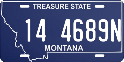 MT license plate 144689N