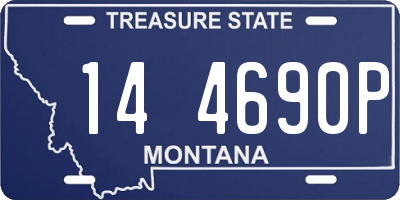 MT license plate 144690P