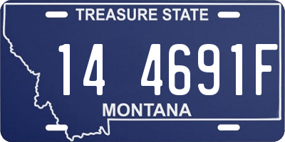 MT license plate 144691F